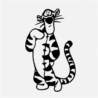 Stiker Bodi Mobil Kartun Tiggo
