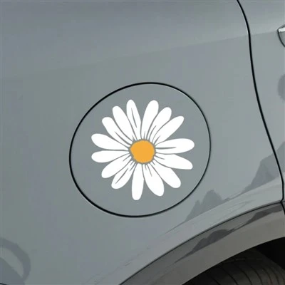 1 pc Smiley Flower Motorcycle Sticker Vinyl Decal