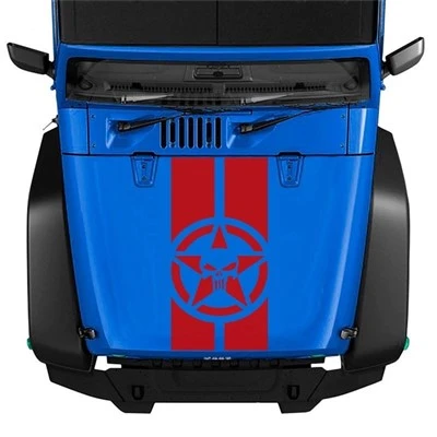Stiker Garis Kap Mesin Jeep