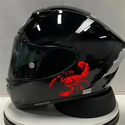Paket 2D Flat Motorcycle Helmet Sticker2