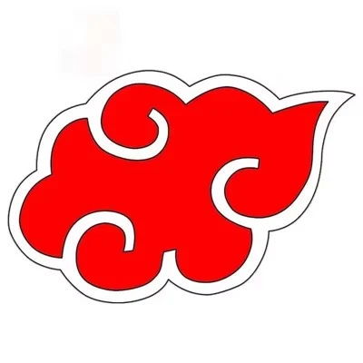 Ninja akatsuki menandatangani stiker mobil vinyl