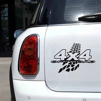 3d 4x4 off road lumpur stiker lucu