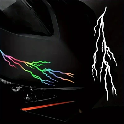 3D efek stiker skuter lightning diy