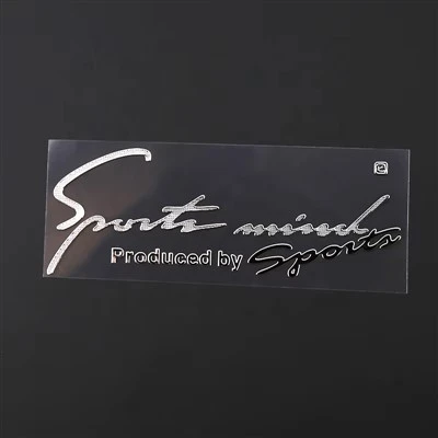 3D logam stiker mobil nikel timbul