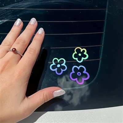 3 pcs Stiker mobil Decals Mirror Carror Mobil Mobil