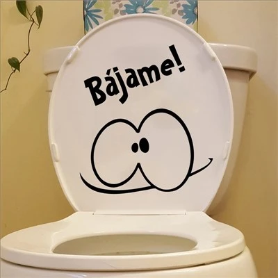 Kebaruan kreatif decals kursi toilet lucu