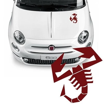 Stiker Logo Tato Tubuh Abarth 500