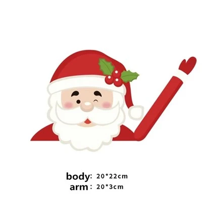 Stiker Wiper Mobil Decal Jendela Natal