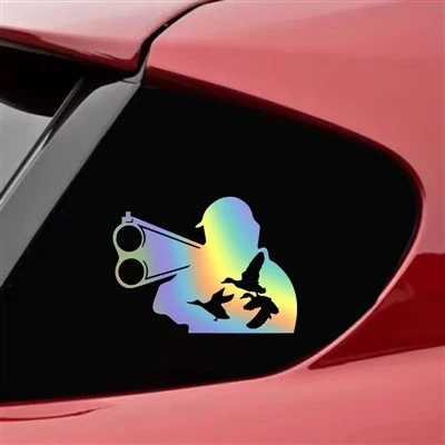 Stiker Mobil Pemburu Dan Hewan
