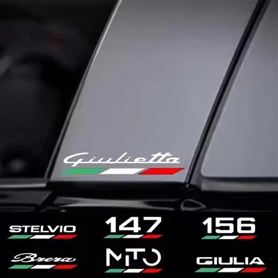 4pcs stiker tubuh mobil untuk alfa romeo