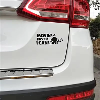 Teks Stiker Bumper Berkendara Cepat Semampu Saya