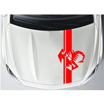 Stiker Logo Kap Mesin Abarth 500