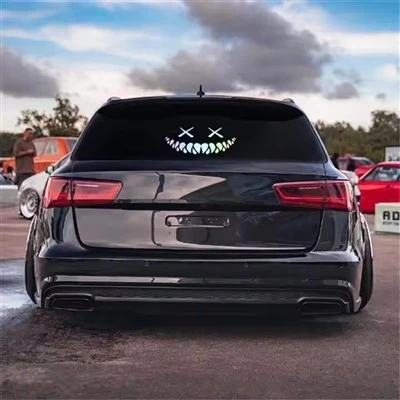 Sticker jendela Demon Zombie Ghost Face Car