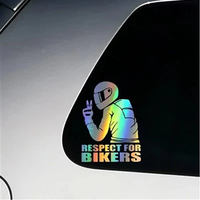 Stiker Stiker Penghormatan Kendaraan Untuk Pengendara Sepeda Motor