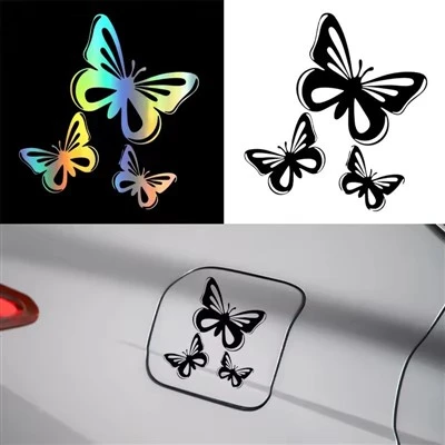 Stiker vinil kupu -kupu untuk mobil mobil