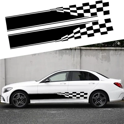 Stiker garis samping bodi mobil tahan air