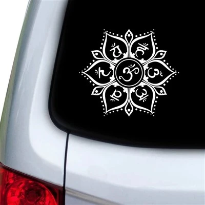 7 simbol chakra stiker vinil