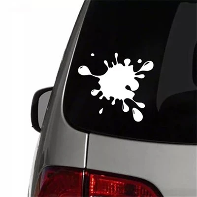 Stiker Tempel Mobil Gaya Sputtering Cat Tinta