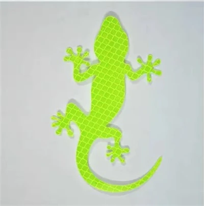Night Driving Warning Gecko Sticker