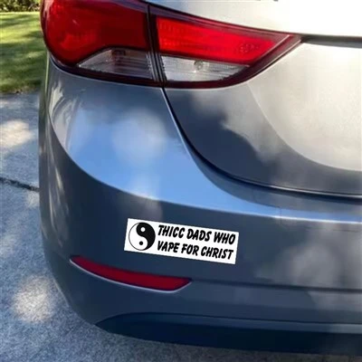 Stiker AYAH THICC YANG VAPE UNTUK KRISTUS