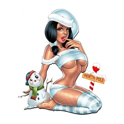 Stiker Anime Gadis Seksi