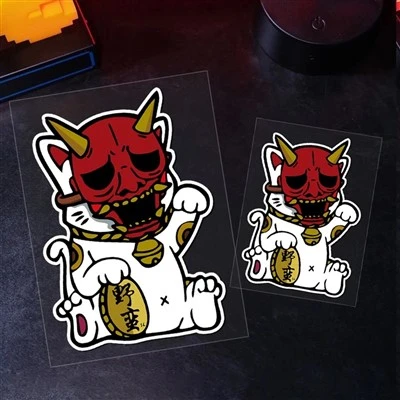 JDM Mask Monster Stiker Mobil Reflektif