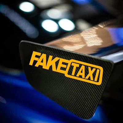 Huruf Stiker Jendela Mobil Taksi Palsu