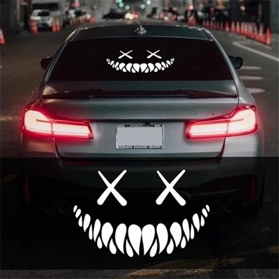 Stiker Jendela Bodi Mobil Pola Halloween