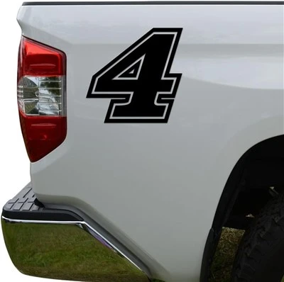 Stiker Nomor Olahraga Mobil