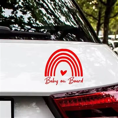 Stiker jendela mobil di papan