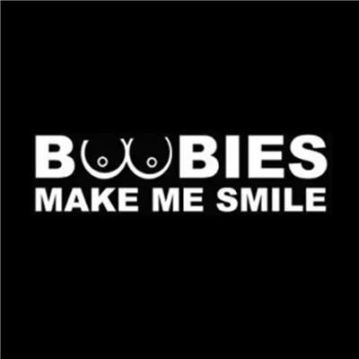 Stiker Boobies Membuatku Tersenyum
