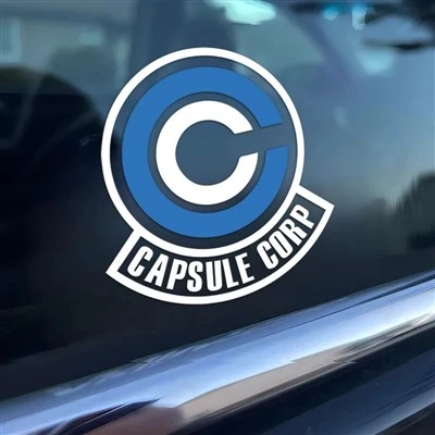 Decal Capsule Corp, Stiker Logo Bulma