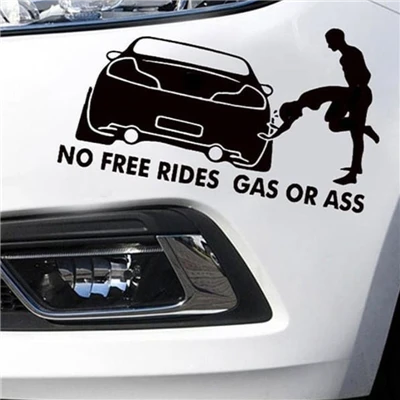 stiker mobil gas atau pantat