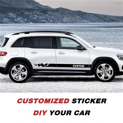 Stiker samping pintu mobil custom diy dekorasi