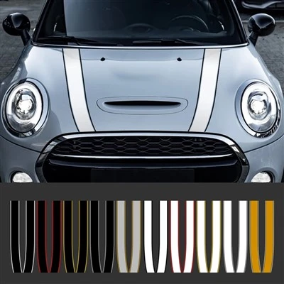 Mesin car mesin topi bonnet garis stiker decals