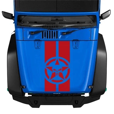 Stiker Kap Mesin Untuk Kendaraan JEEP 4X4