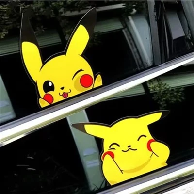 Stiker Mobil Kartun Pikachu
