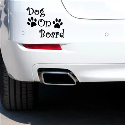 Sticker Pawprint Anjing Di Papan