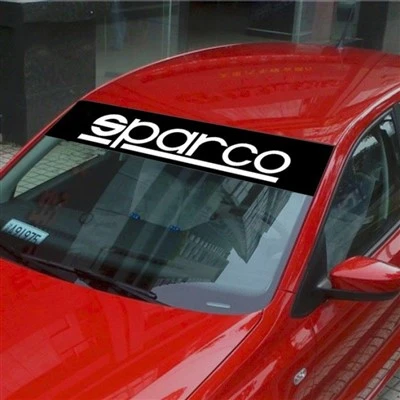 Stiker Jendela Depan Sparco Ukuran Custom