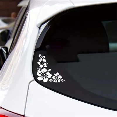 ET11360# Hibiscus Flower S'ticker Vibrant