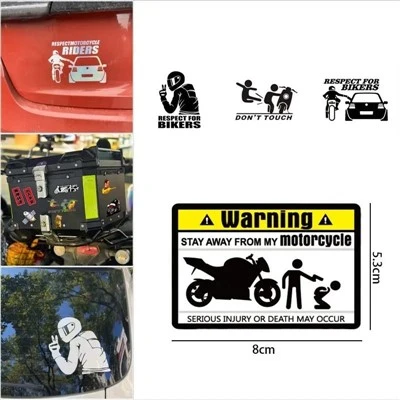 Jangan menyentuh peringatan stiker lucu kreatif