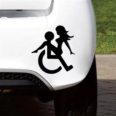 Stiker Bumper Mobil Kursi Roda Penyandang Cacat