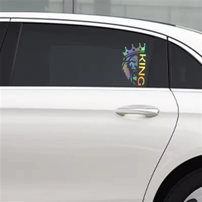 Stiker Vinyl Crown Lion King Untuk Mobil