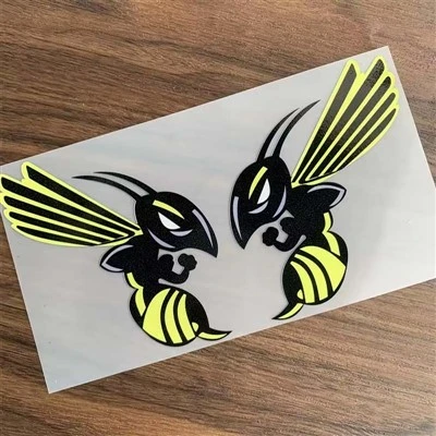 Stiker dekorasi mobil hornet dan hornet