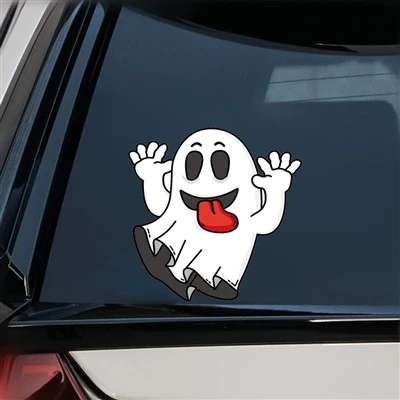 Desain Stiker Vinyl Hantu
