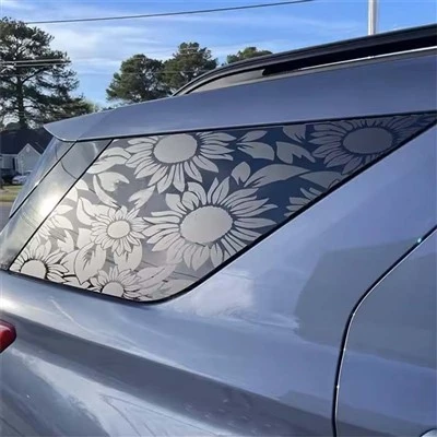 Leopard cheetah decals window sisi belakang