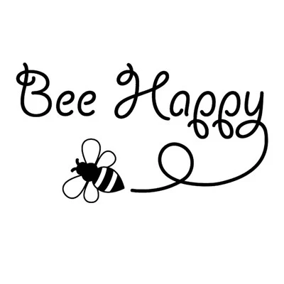 Etie Bee Happy Design Art Car Stiker