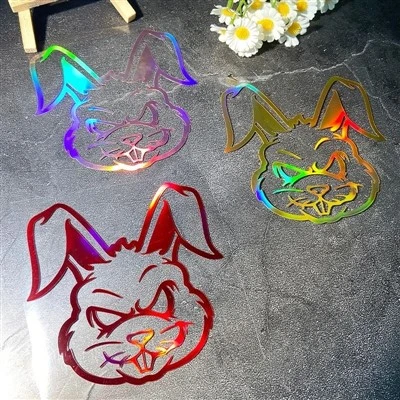 Evil Rabbit Laser Motorcycle Stiker Waterproof