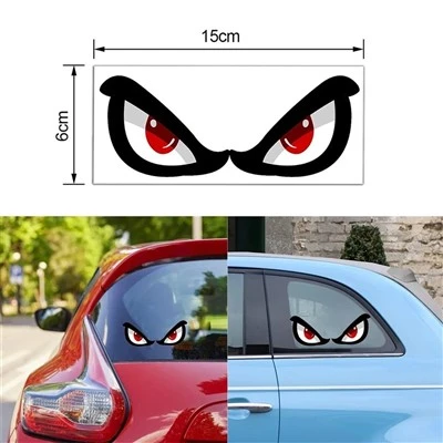 Stiker Reflektif Mobil Mata Mata Mata Merah