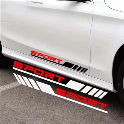 Stiker strip diagonal olahraga bergaya